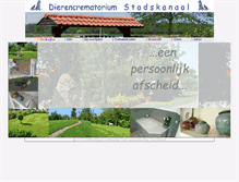 Tablet Screenshot of dierencrematoriumstadskanaal.nl